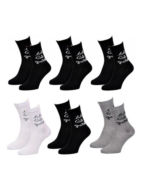 Chaussettes femme LULU CASTAGNETTE - Pack de 6 - Kiabi