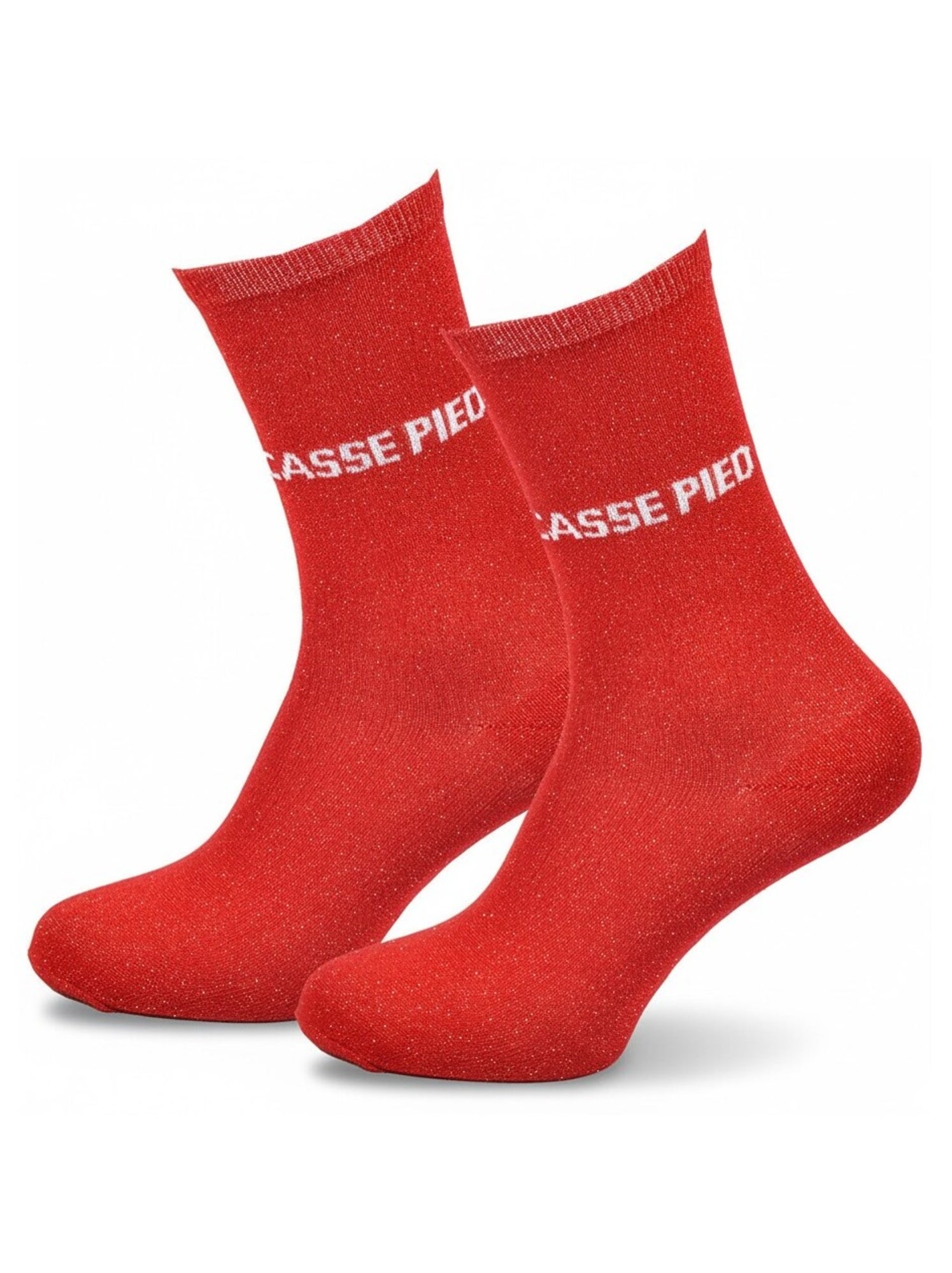 Chaussettes - Femme - Gris Avec Paillettes - Insolente - Taille 36/42 - Humour - Cadeau - Papeterie & Fournitures Scolaires