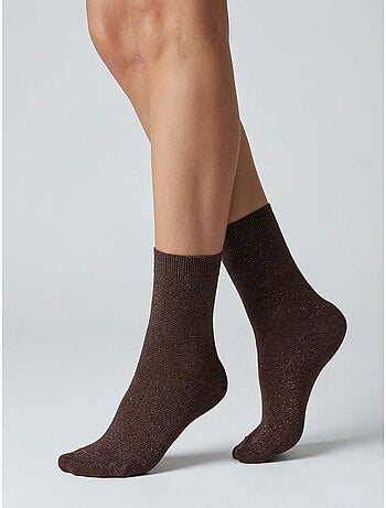 Chaussettes femme motif losanges 'deeluxe'