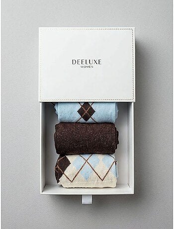 Chaussettes femme motif losanges 'deeluxe'