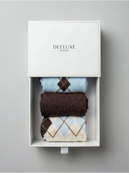 Chaussettes femme motif losanges 'deeluxe' - Kiabi