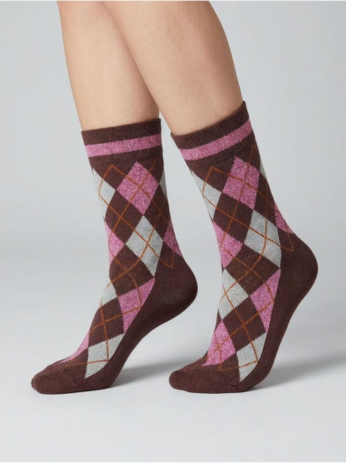 Chaussettes femme motif losanges 'deeluxe' - Kiabi Chaussettes femme motif losanges 'deeluxe' - Kiabi