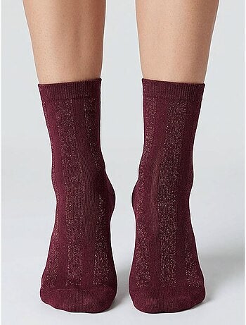 Chaussettes femme motif zèbre 'deeluxe'