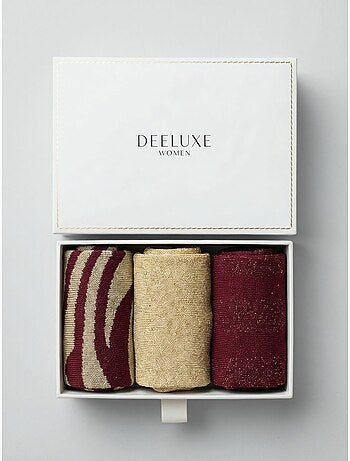 Chaussettes femme motif zèbre 'deeluxe'