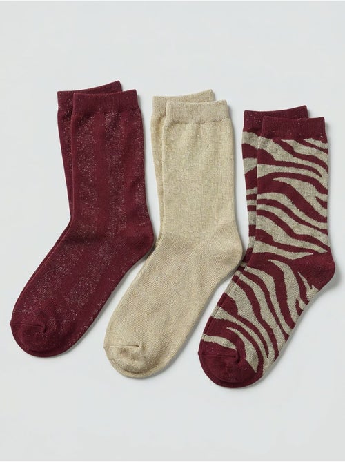 Chaussettes femme motif zèbre 'deeluxe' - Kiabi Chaussettes femme motif zèbre 'deeluxe' - Kiabi