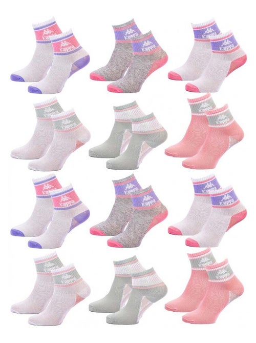 Chaussettes Femme QUARTER KAPPA - Pack de 12 - Kiabi