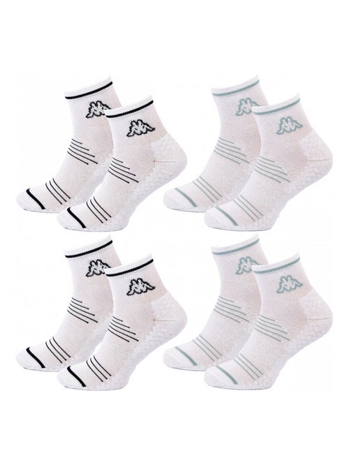 Chaussettes Femme QUARTER KAPPA - Pack de 4 - Kiabi
