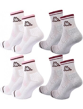 Chaussettes Femme QUARTER KAPPA - Pack de 4