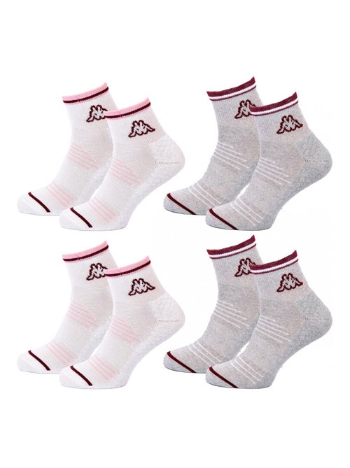 Chaussettes Femme QUARTER KAPPA - Pack de 4 - Kiabi