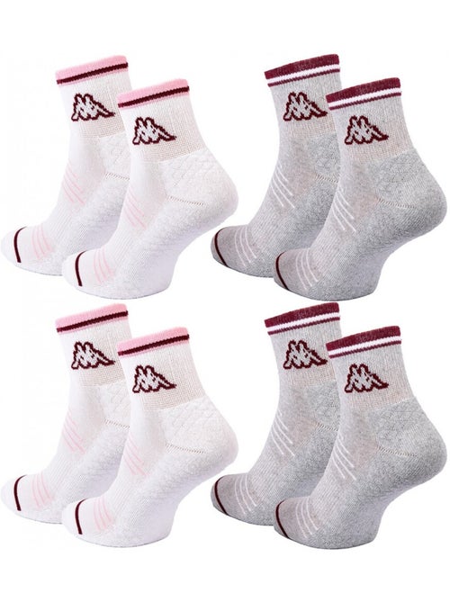 Chaussettes Femme QUARTER KAPPA - Pack de 4 - Kiabi