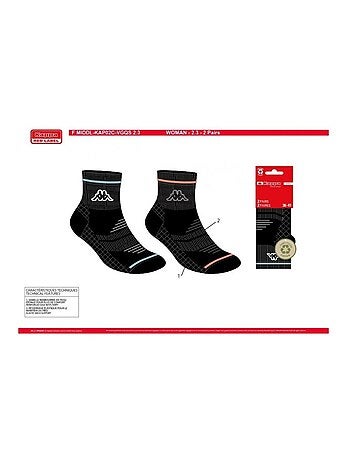 Chaussettes Femme QUARTER KAPPA - Pack de 4