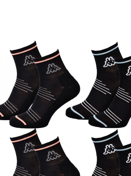 Chaussettes Femme QUARTER KAPPA - Pack de 4 - Kiabi