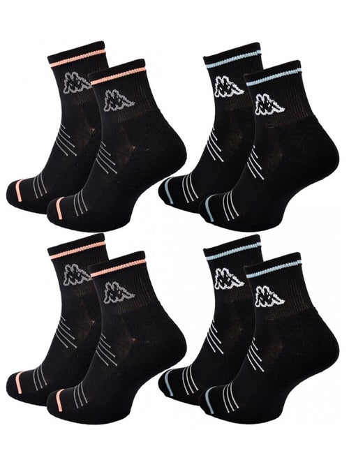 Chaussettes Femme QUARTER KAPPA - Pack de 4 - Kiabi