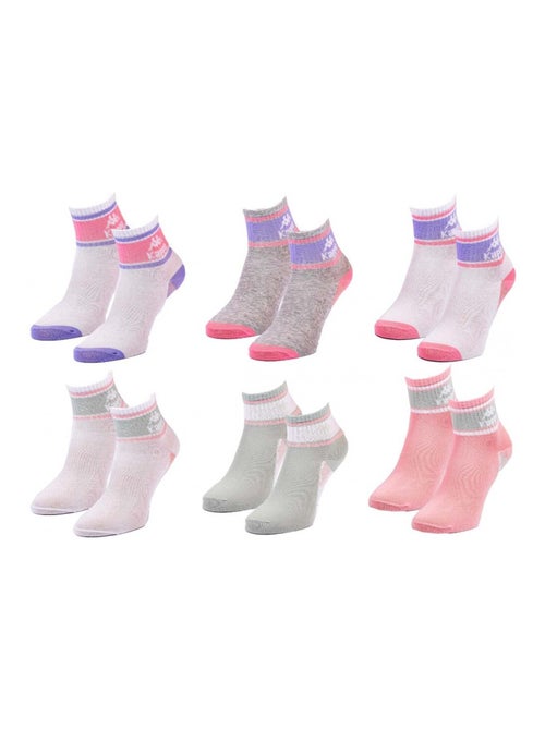 Chaussettes Femme QUARTER KAPPA - Pack de 6 - Kiabi