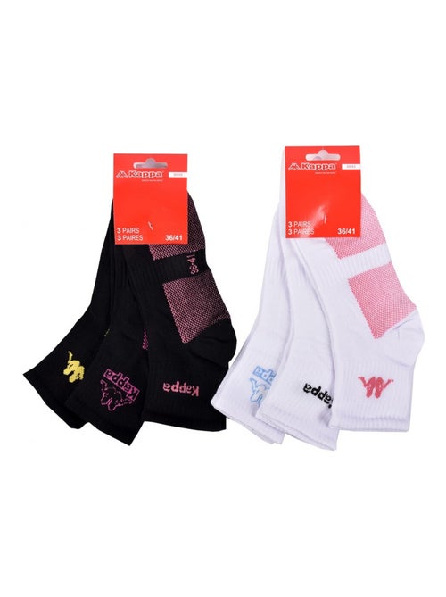 Chaussettes Femme QUARTER KAPPA - Pack de 6 - Kiabi