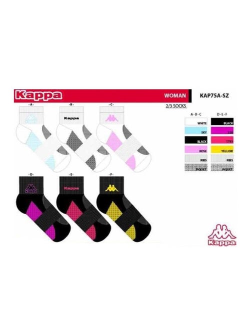 Chaussettes Femme QUARTER KAPPA - Pack de 6 - Kiabi