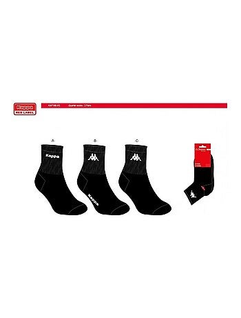Chaussettes Femme QUARTER KAPPA - Pack de 6