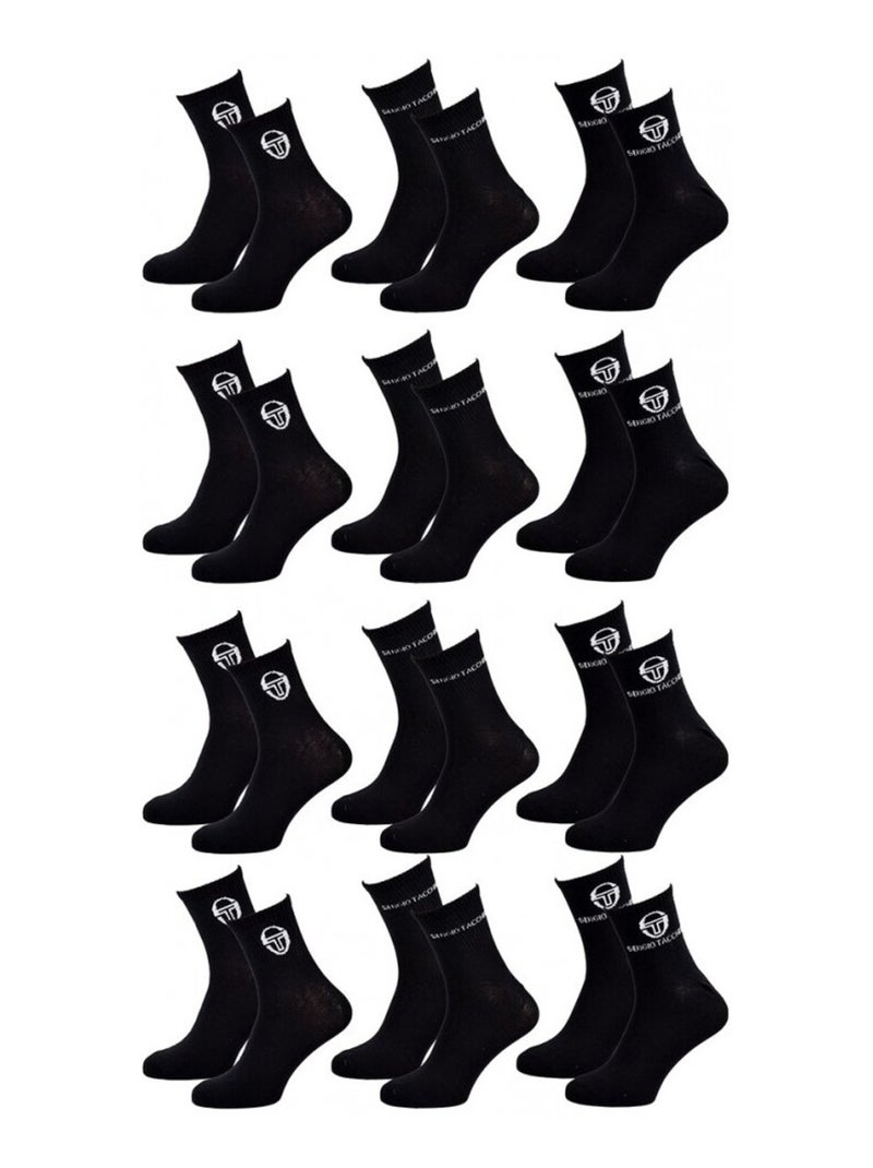 Chaussettes Femme QUARTER SERGIO TACCHINI - Pack de 12 Multicolore - Kiabi