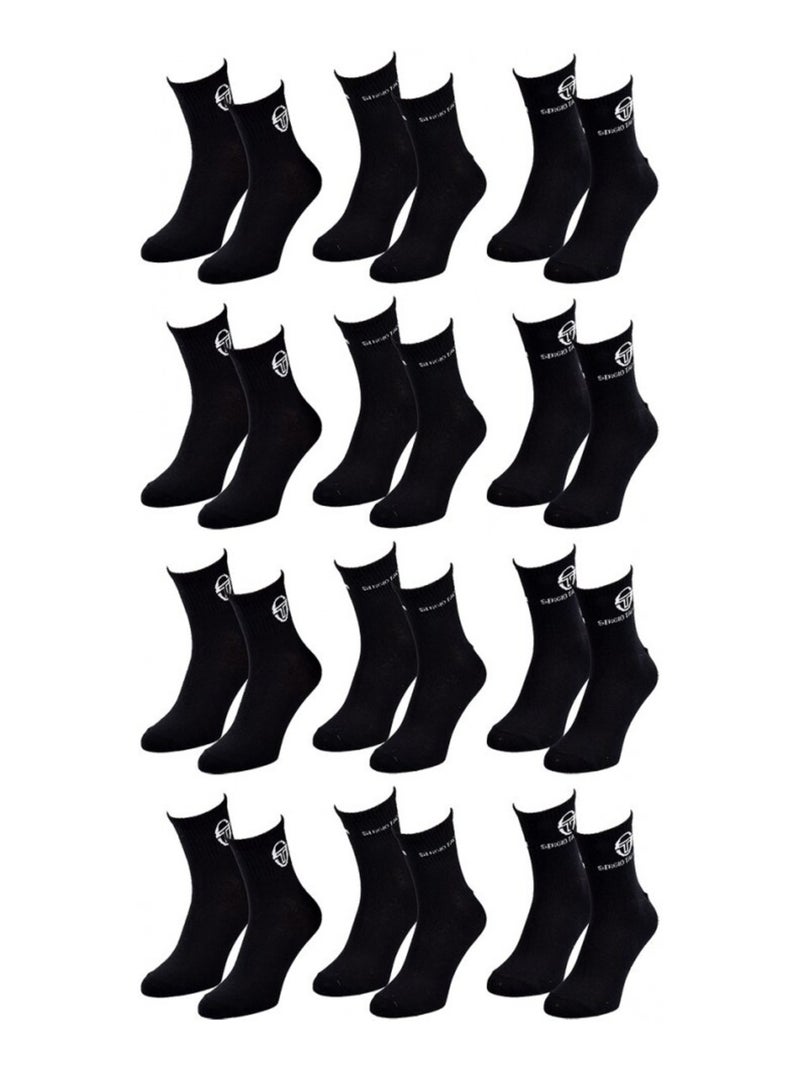 Chaussettes Femme QUARTER SERGIO TACCHINI - Pack de 12 Multicolore - Kiabi