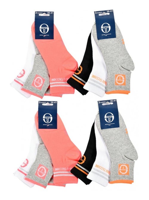 Chaussettes Femme QUARTER SERGIO TACCHINI - Pack de 12 - Kiabi