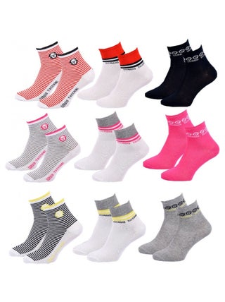 Chaussettes Femme QUARTER SERGIO TACCHINI Lot de 9 - Pack de 9