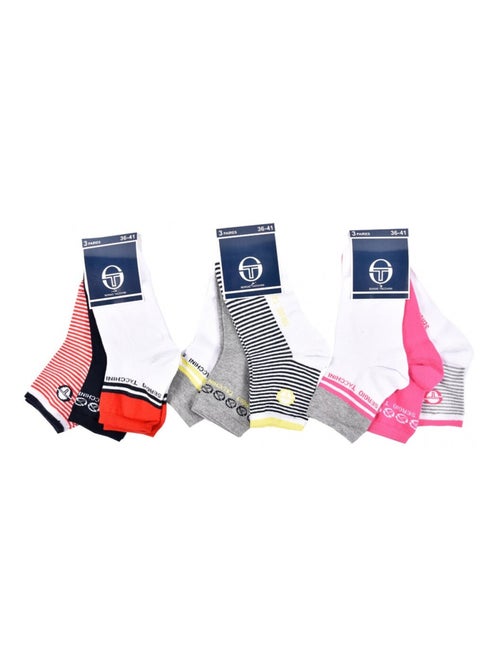 Chaussettes Femme QUARTER SERGIO TACCHINI Lot de 9 - Pack de 9 - Kiabi