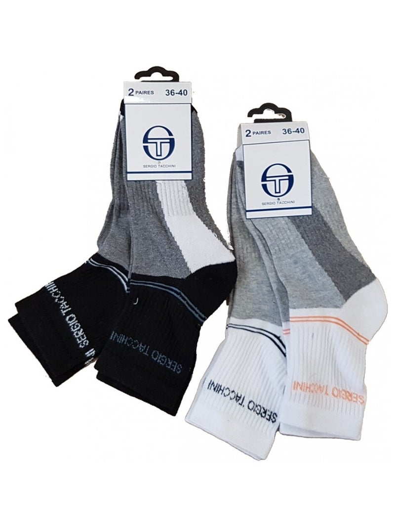Chaussettes Femme SERGIO TACCHINI Socquettes - Pack de 10 Multicolore - Kiabi