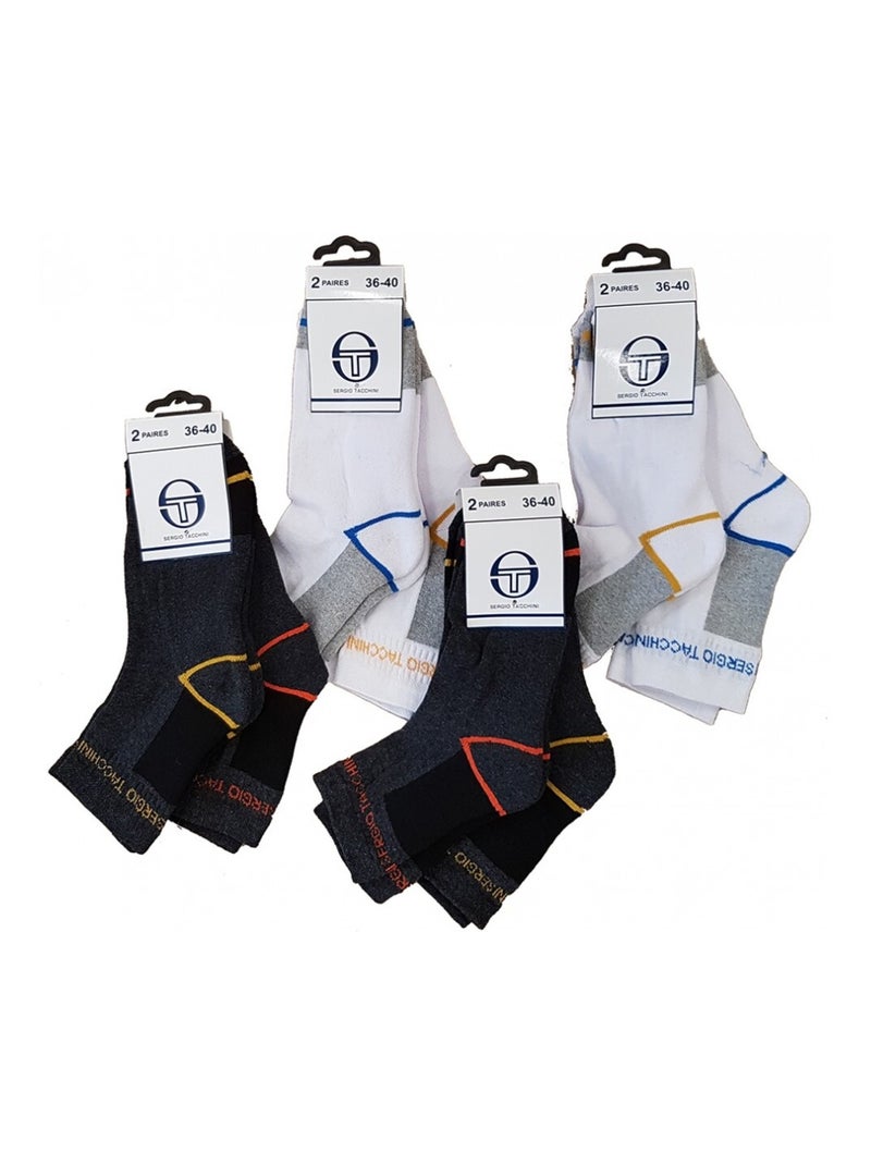 Chaussettes Femme SERGIO TACCHINI Socquettes - Pack de 10 Multicolore - Kiabi