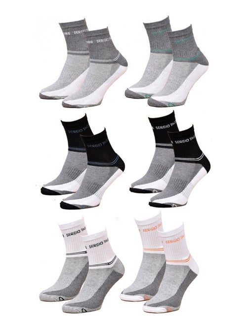 Chaussettes Femme SERGIO TACCHINI Socquettes - Pack de 6 - Kiabi
