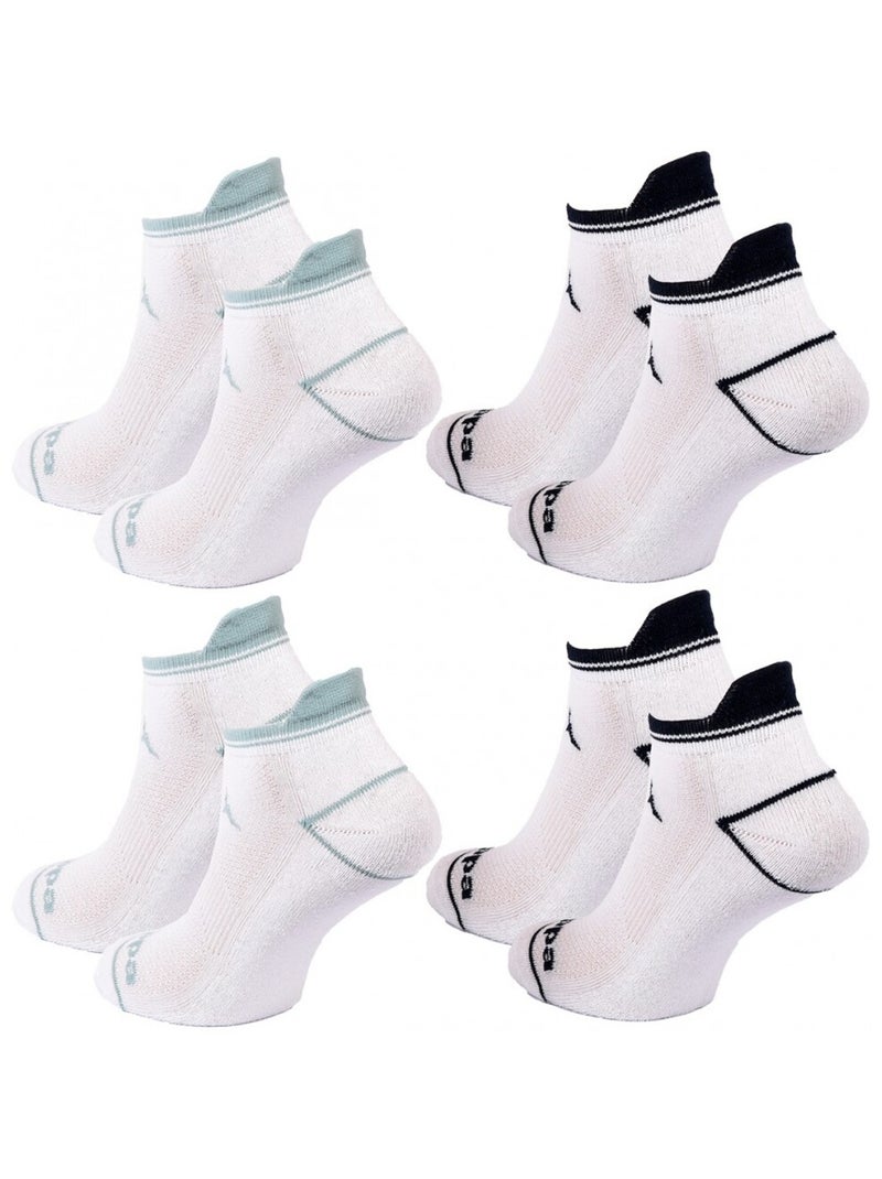 Chaussettes Femme SNEAKER KAPPA - Pack de 4 Blanc - Kiabi