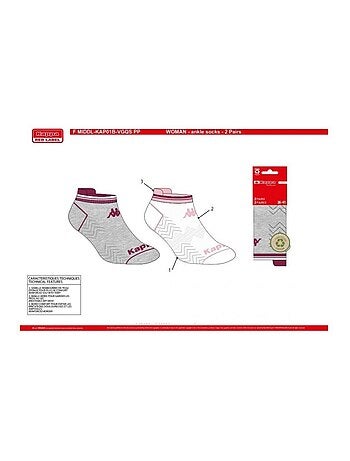 Chaussettes Femme SNEAKER KAPPA - Pack de 4