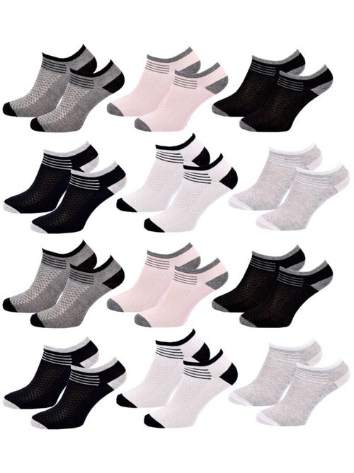 Chaussettes Femme SNEAKER SERGIO TACCHINI - Pack de 12 - Kiabi