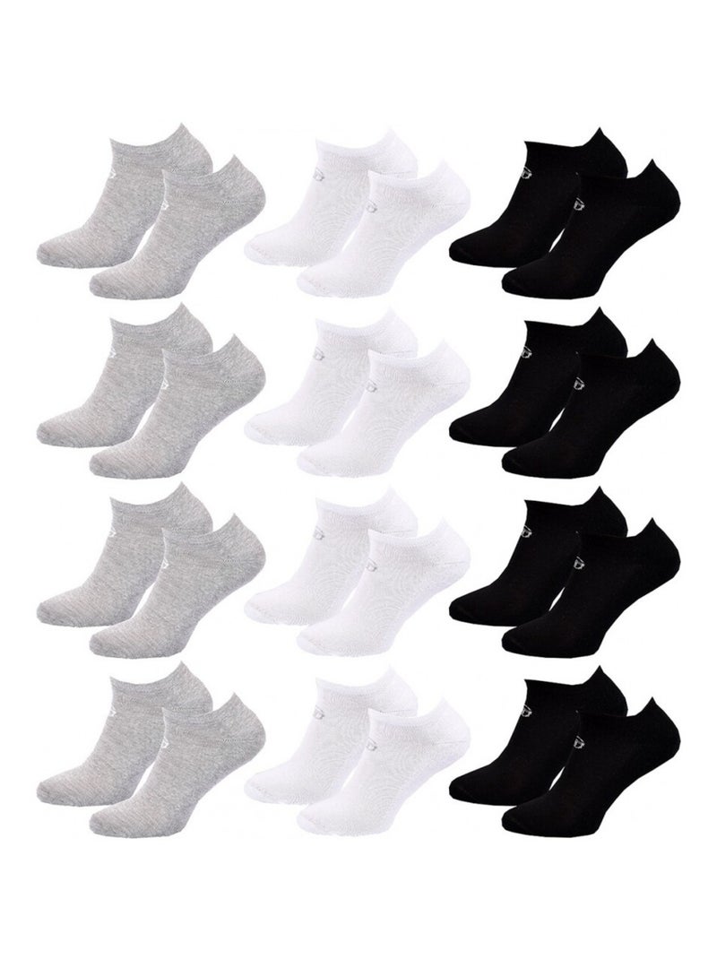 Chaussettes Femme SNEAKER SERGIO TACCHINI Lot de 12 - Pack de 12 Multicolore - Kiabi