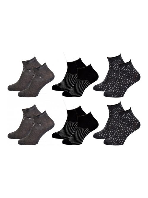 Chaussettes femme TWINDAY - Pack de 6 - Kiabi