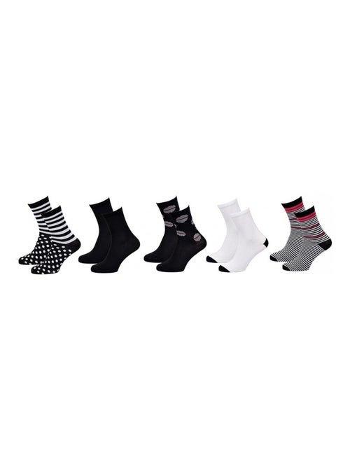 Chaussettes femme TWINDAY - Pack de 8 - Kiabi