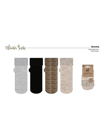 Chaussettes Femme WINTER SOCKS - Pack de 4