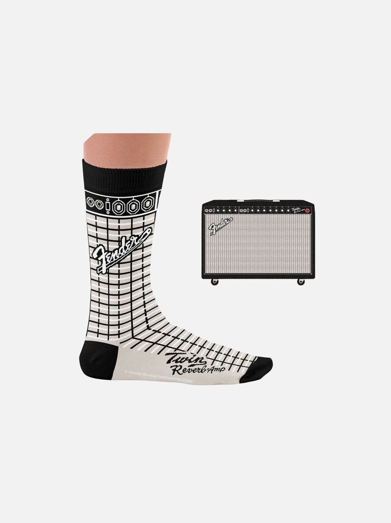 Chaussettes Fender, Amplificateur Twin Reverb Blanc Blanc Noir - Kiabi