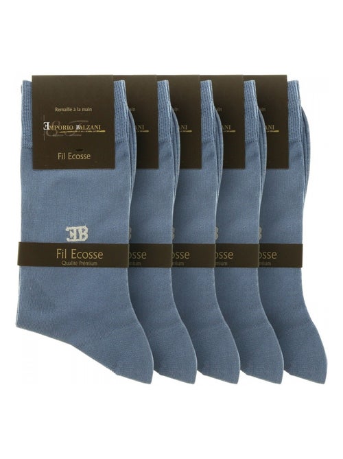 Chaussettes fil d'écosse LOT DE 5 PAIRES - Kiabi