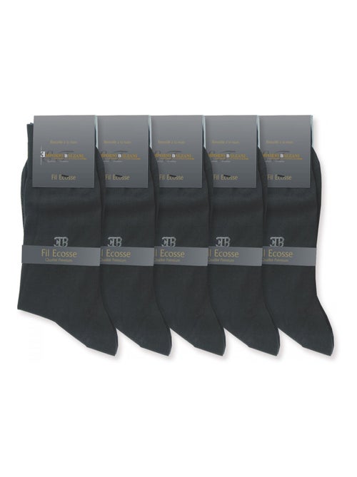 Chaussettes fil d'écosse LOT DE 5 PAIRES - Kiabi