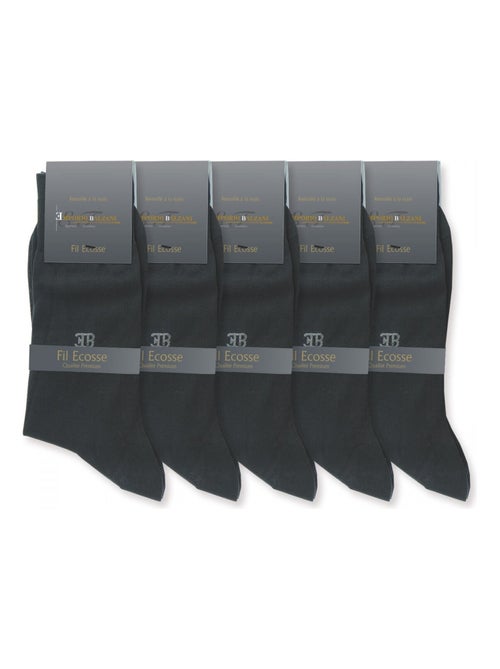 Chaussettes fil d'écosse LOT DE 5 PAIRES - Kiabi