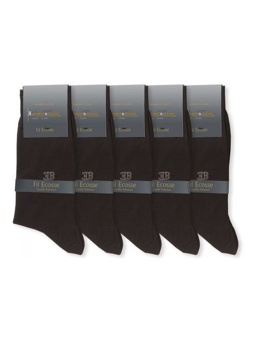 Chaussettes fil d'écosse LOT DE 5 PAIRES - Kiabi