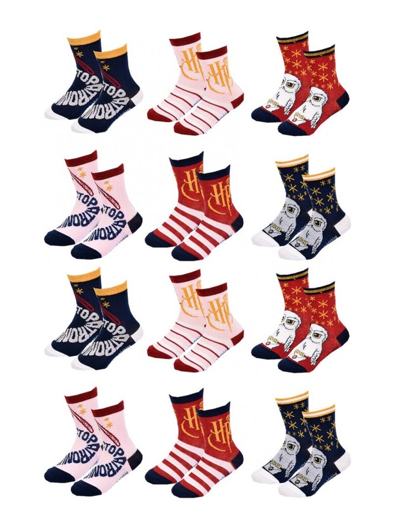 Chaussettes Fille Licence PACK DE 12 PAIRES  HARRY POTTER Blanc Multicolore Gris - Kiabi