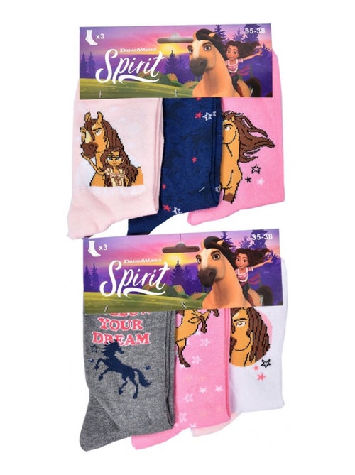 Chaussettes Fille Licence PACK DE 12 PAIRES  SPIRIT - Kiabi