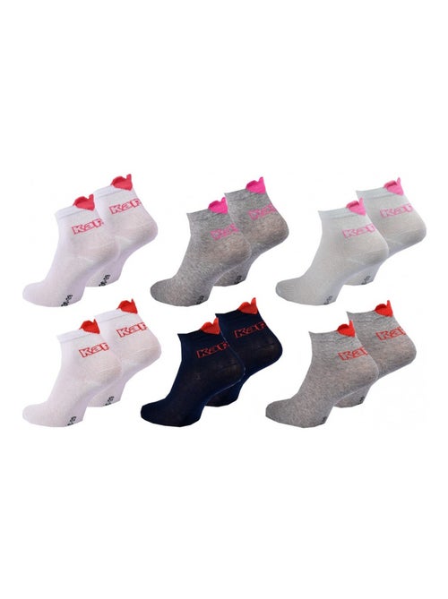 Chaussettes Fille VILLE KAPPA - Pack de 6 - Kiabi