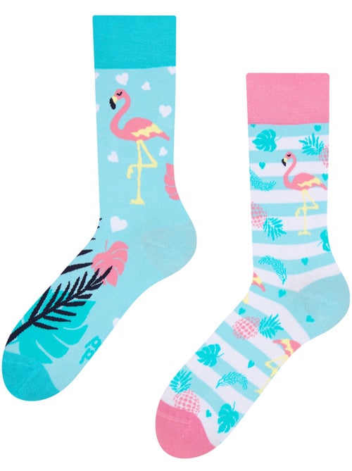 Chaussettes Flamants Roses Amoureux - Kiabi