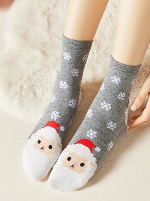 Chaussettes Flocons Animaux Noël | Titeschaussettes - Kiabi