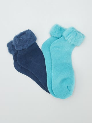 Chaussettes fourrées - lot de 2