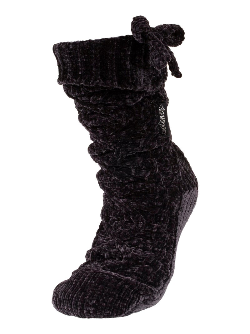 Chaussettes fourrées femme nœud Isotoner Noir - Kiabi