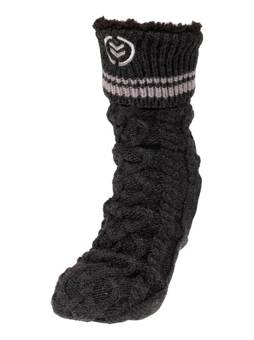 Chaussettes fourrées homme brodées Isotoner - Kiabi