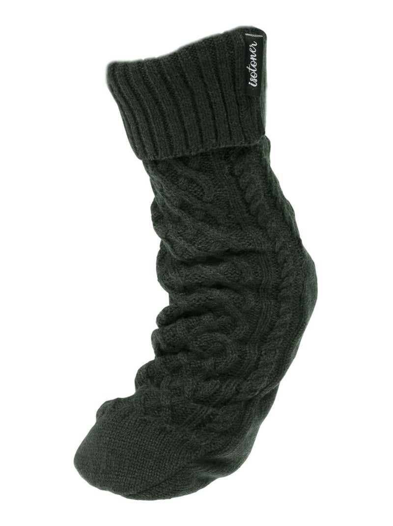 Chaussettes fourrées homme vert chiné Isotoner Vert foncé - Kiabi